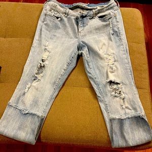 Torrid Distressed boyfriend jeans . Size 16